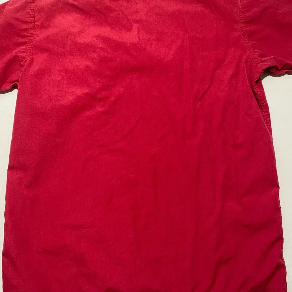 GOOD Size M Unisex Burcs Doctor / Nurse Scrub Short Sleeve Shirt Top OU Sooners